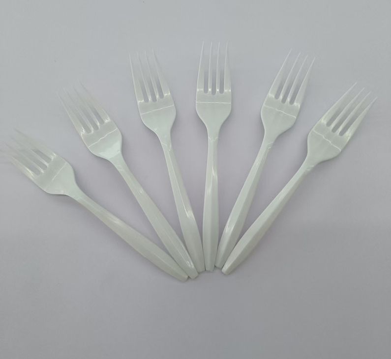 White Plastic Fork