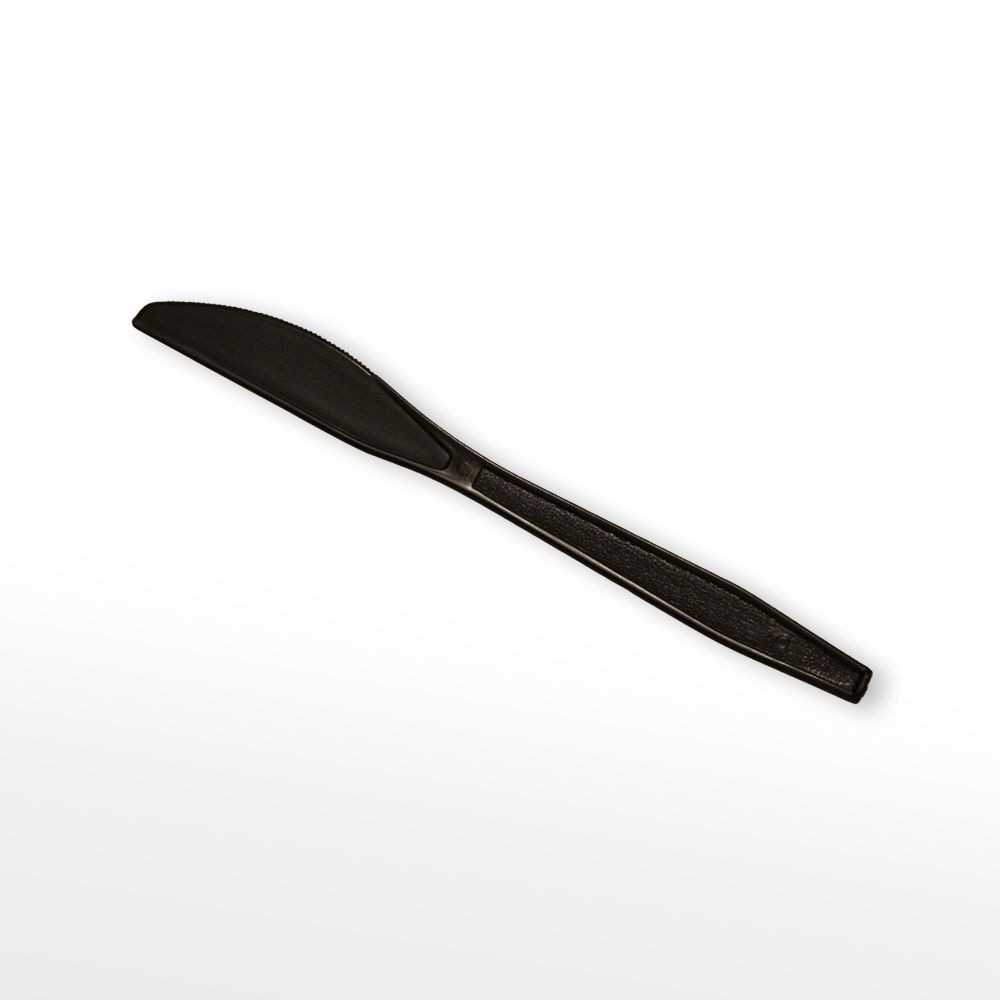 Disposable Black Plastic Knife PP Food Grade Knife