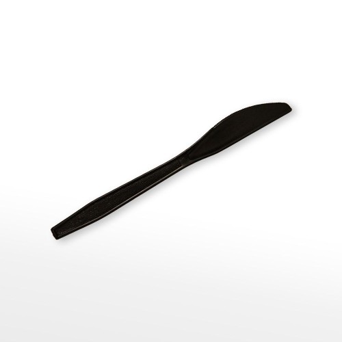 Disposable Black Plastic Knife  PS Heavy Duty Knife