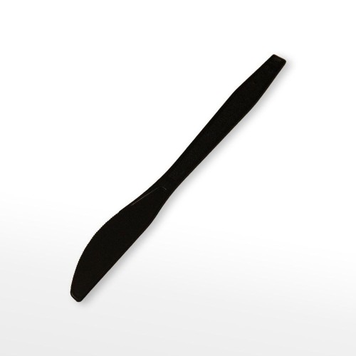 Disposable Black Plastic Knife  PS Heavy Duty Knife
