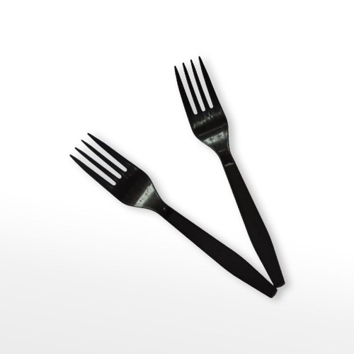 Disposable Black Plastic Fork PS