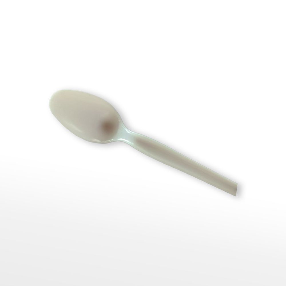 Disposable White Plastic Spoon – PP Food Grade Spoon