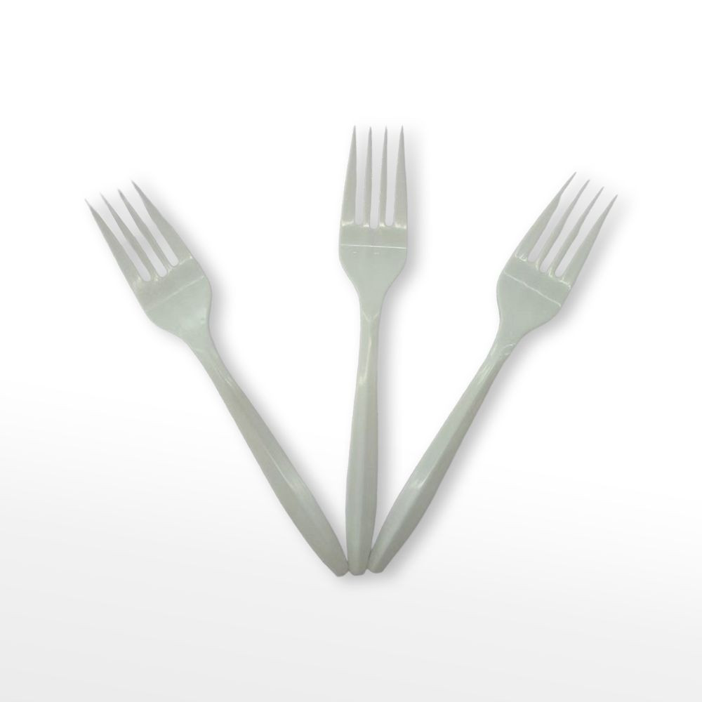 Disposable White Plastic Fork – PP Food Grade Fork