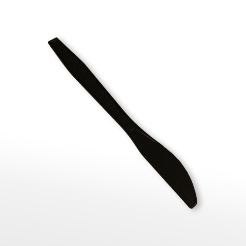 Disposable Black Plastic Knife PP Food Grade Knife