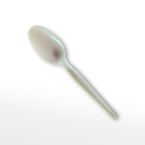 Disposable White Plastic Spoon – PP Food Grade Spoon
