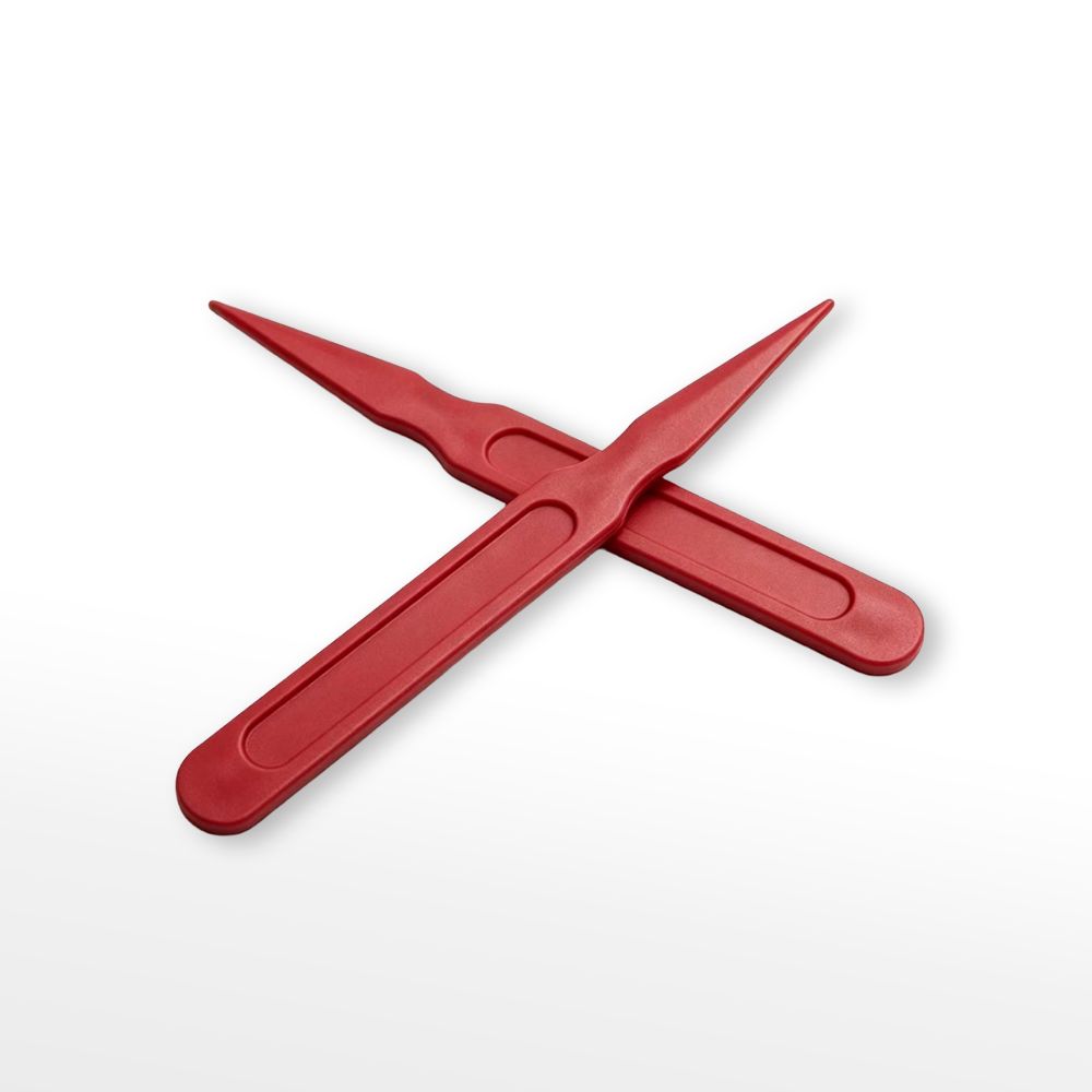 Disposable Red Plastic Food Pick for Fruits, Snacks & Cocktail Decoration