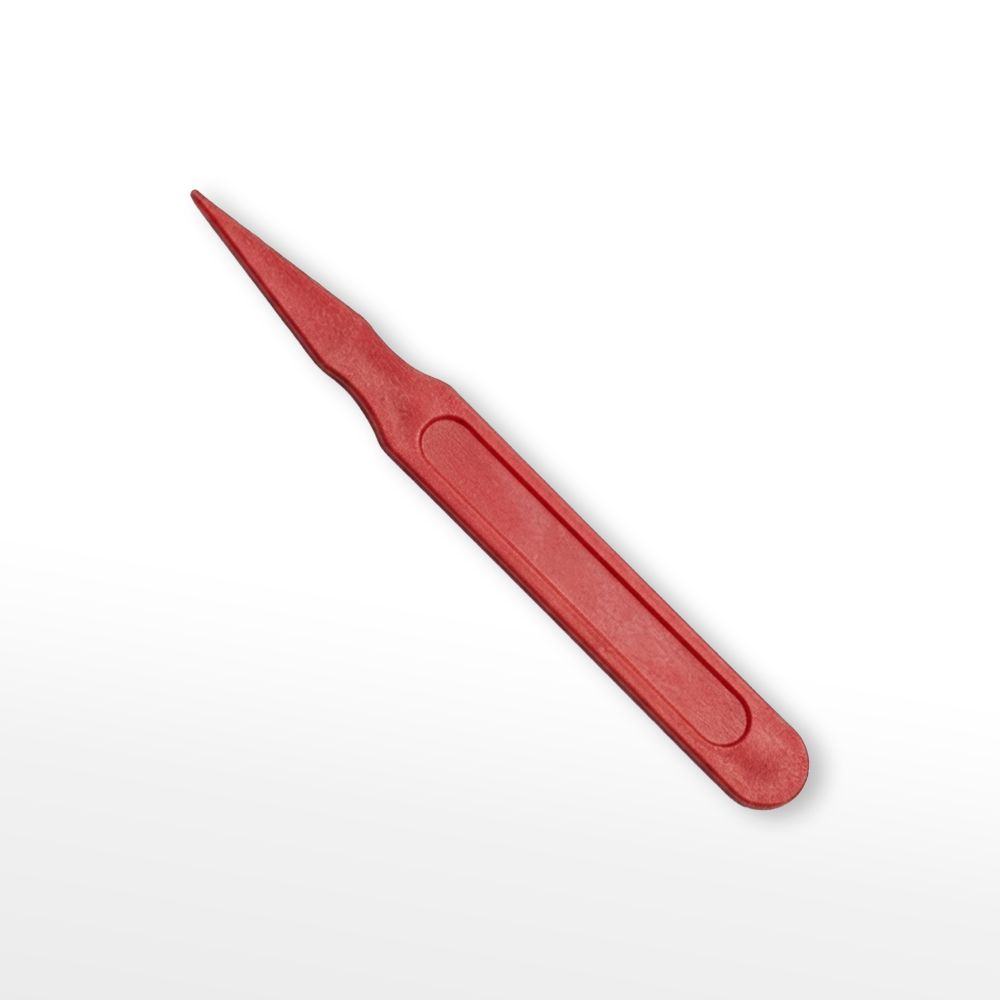 Disposable Red Plastic Food Pick for Fruits, Snacks & Cocktail Decoration