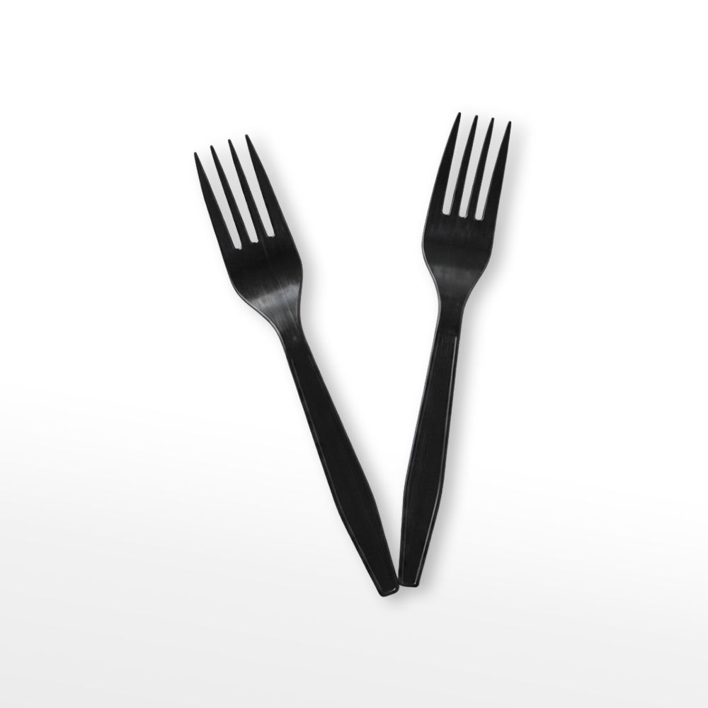Disposable Black Plastic Fork PP