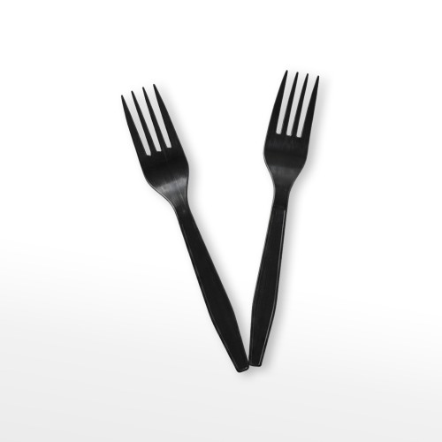Disposable Black Plastic Fork PP