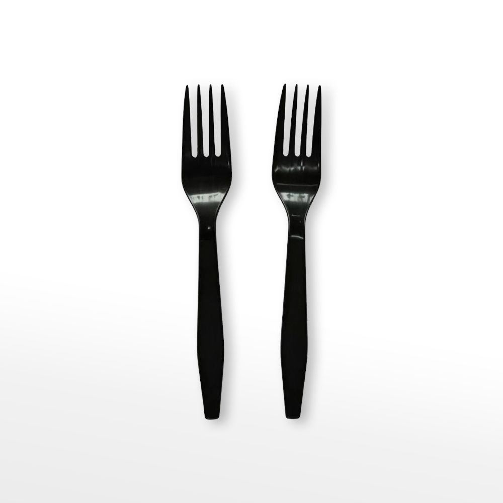 Disposable Black Plastic Fork PP