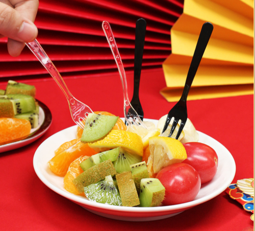 Disposable Black Plastic Fork PP