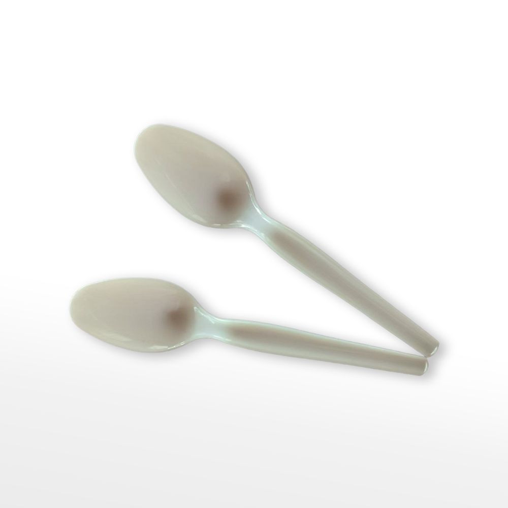Disposable White Plastic Spoon – PP Food Grade Spoon