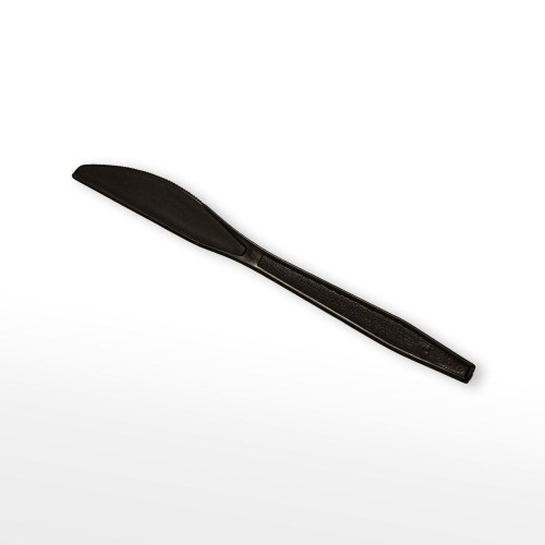 Disposable Black Plastic Knife  PS Heavy Duty Knife