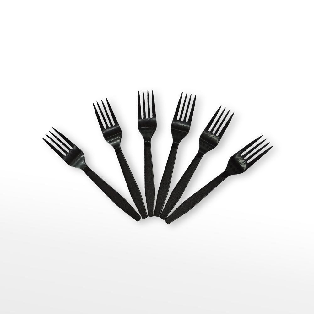 Disposable Black Plastic Fork PP