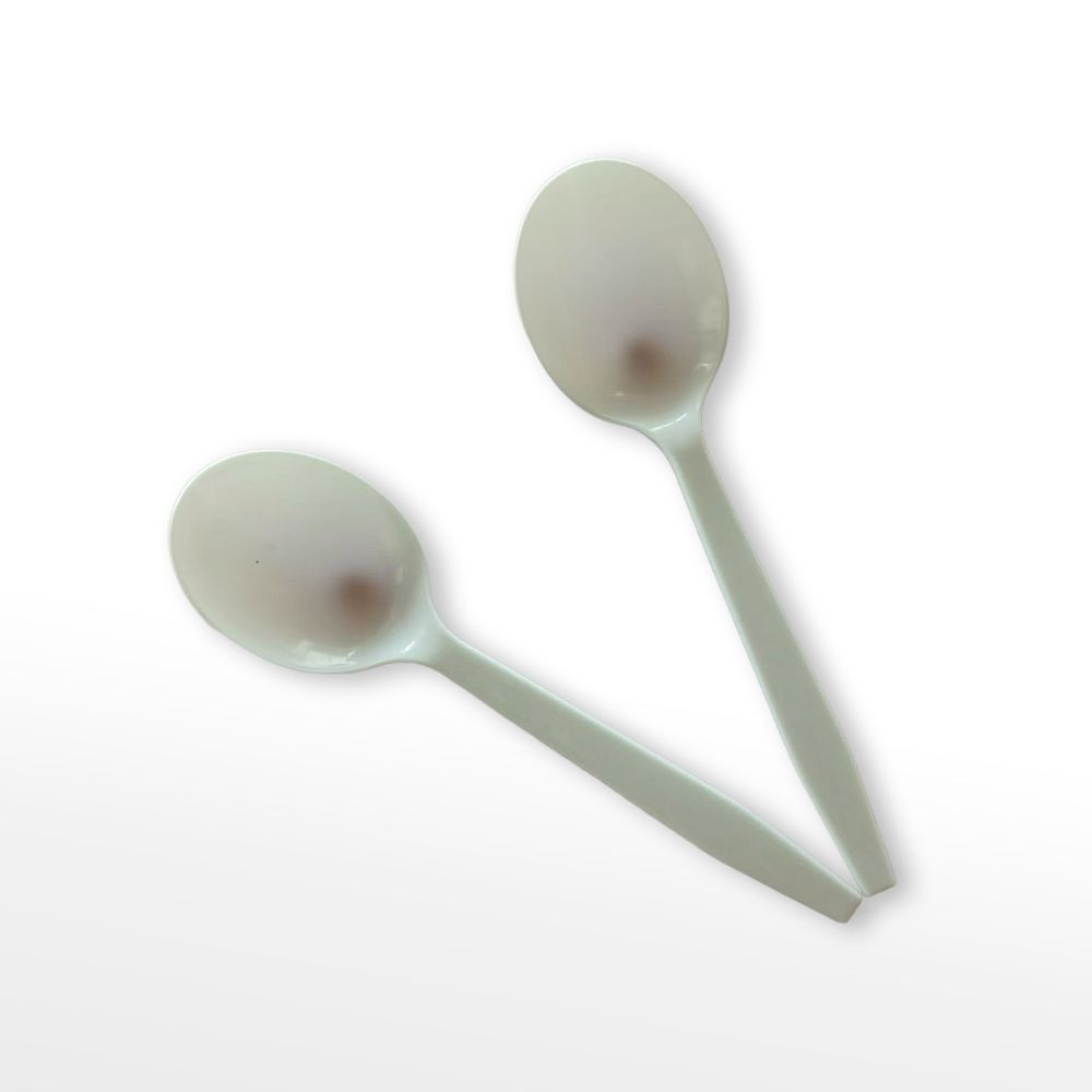 (PP) Disposable Large Plastic Spoon – PP Food Grade Serving Spoon