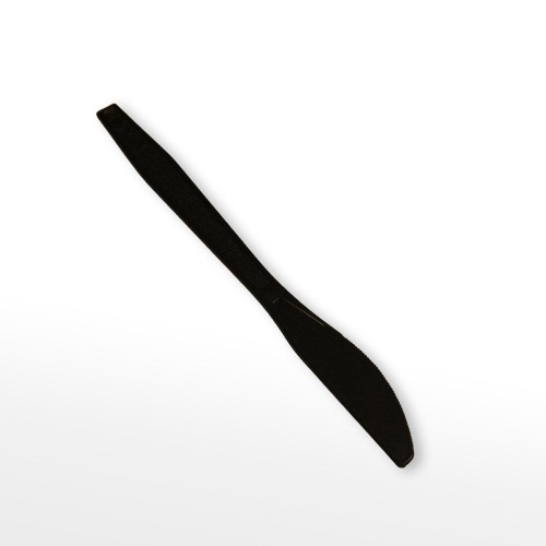 Disposable Black Plastic Knife PS Food Grade Knife